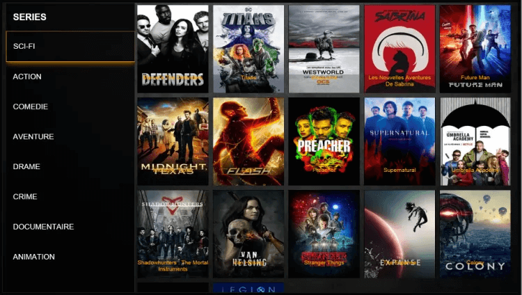 SETIPTV series and VOD content